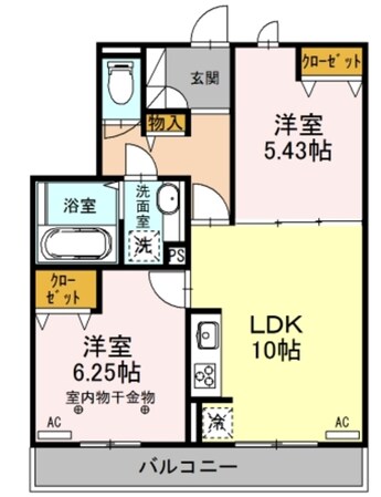 ローズガーデン府中の物件間取画像